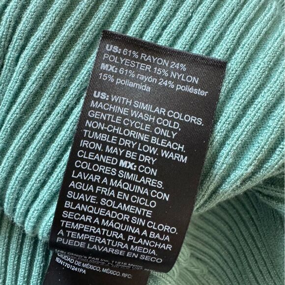 WHBM Elbow Sleeve Crochet Collar Pullover Sweater Size L - Picture 8 of 9